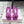 JC Emeri Stone Sandals 3cm Purple Suede Leather 880814