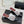 CC Woven Square-Toe Mules White Black Leather 887976