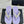 CC Crystal Logo Platform Thong Sandals Purple Tweed 887783