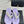 CC Crystal Logo Platform Thong Sandals Flat Purple Tweed 887776