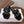 Loew Paula's Ibiza Petal Flower Flat Sandals Black Leather 889891