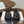 Loew Studded Square Toe Flat Slides Black Leather 889888