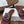 Loew Studded Square Toe Flat Slides Burgundy Leather 889886