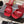 CC 26A Camellia Double C Square Toe Mules 10cm Red Stone-Grain Cowhide 890675