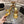 CC 26A Camellia Double C Square Toe Mules 10cm Gold Stone-Grain Cowhide 890672