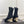 BM Moneta Monogram Knit Boots Black Custom Knit Fabric 892302