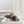 BM Sequin Chain Sandals 5cm Bronze Metallic Leather 892297