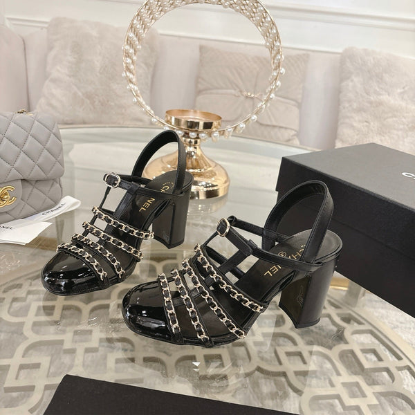 CC Cruise 2025/26 Slingback Sandals Black Patent Leather 890728