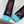 CC Square Toe Block Heel Pumps 90mm Black Teal Patent Leather 896863