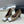 CC Cap Toe Pumps 90mm Leopard Beige White Pony Hair & Patent Leather 896860