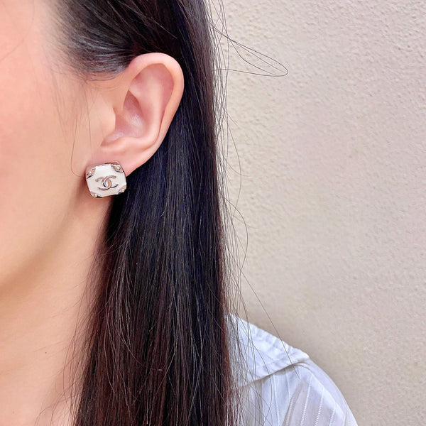 CC Square Stud Earrings 659639