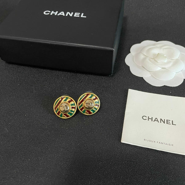 CC Sunburst Stud Earrings Multicolor 65968