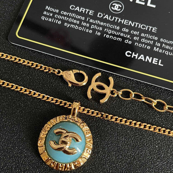 CC Round Stud Necklaces Enamel 65966