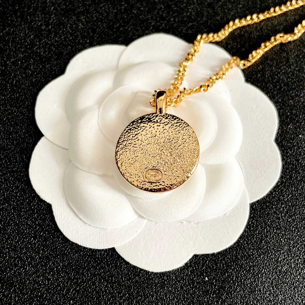 CC Round Stud Necklaces Enamel 65966