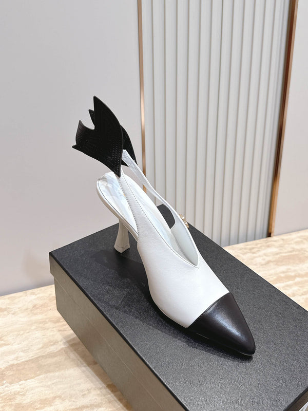 CC Métiers d’art 2026 Slingbacks 9.5cm White Lambskin 898979