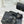 CC Pearl Heel Beaded Embroidered Slides Black Lambskin 904678