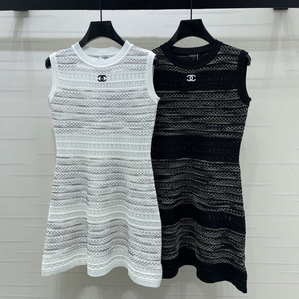CC 25S Logo Sleeveless Knit Mini Dress Wool 406439