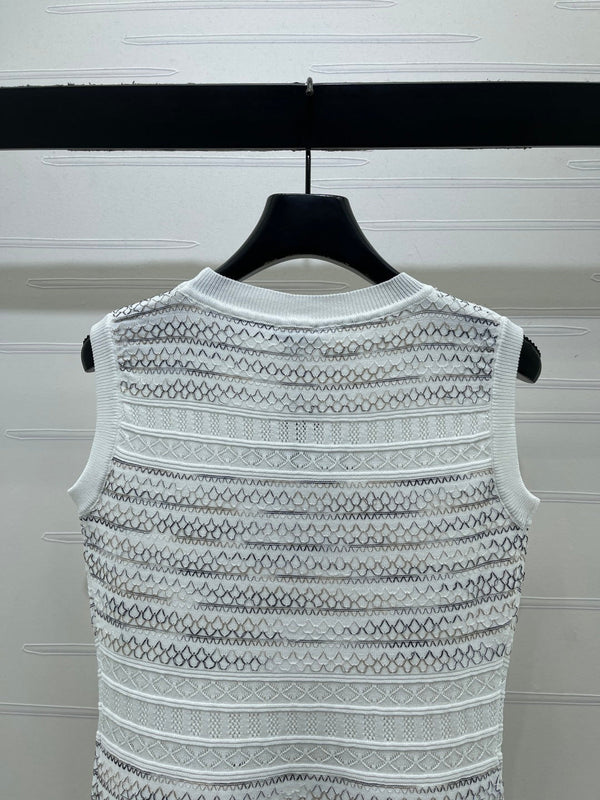 CC 25S Logo Sleeveless Knit Mini Dress Wool 406439