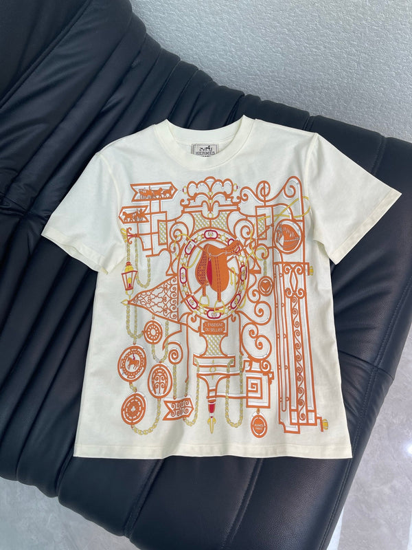 HM L'Enseigne du Sellier Print T-Shirt Cotton 407661