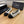 CC Braided Ballet Flats Black White Fabric 916121
