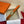 HM Chaine d'Ancre Belt 18MM Orange Epsom Calfskin SHW 212454