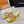 CC 26A Camellia Double C Thong Sandals 8.5CM Gold Stone-Grain Cowhide 938254