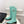CC Double C Knee-High Boots 3.5CM Mint Green Croc-Embossed Leather 946897