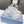 Prad 26ss Milano Logo Label Sneakers Off-White & Light Gray Mesh Suede 951933