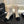 CC Sock Ankle Boots Block Heel 6cm Cream Black Suede Knit 958124