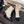 CC Sock Ankle Boots Block Heel 6cm Cream Black Suede Knit 958124