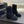 CC Sock Ankle Boots Block Heel 6cm Black Suede Knit 958122