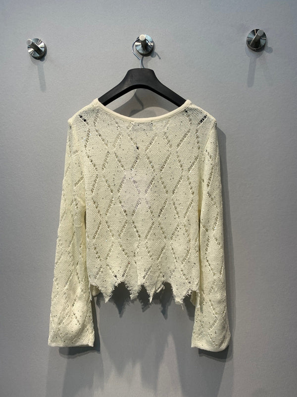 CC 26SS Openwork Knit Sweater Wool 416580