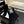 CC Ankle Boots White Square Toe Black Suede Leather 958072