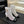 CC Ankle Boots White Square Toe White Black Mesh Patent Leather 958068