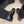 CC Mid-Calf Boots 4CM Pearl Chain Gold Charm Black Knit & Leather 961502