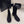 CC Mid-Calf Boots 4CM Gold Chain Charm Black Suede 961499