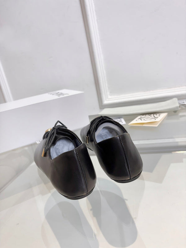 LW Pebble Lace-Up Shoes Black Nappa Sheepskin 984751