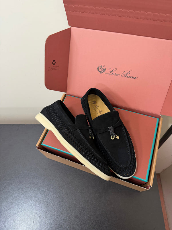 LP Summer Charms Walk Loafers Black Suede 984726