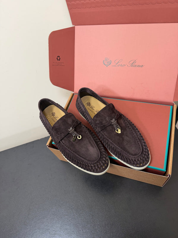 LP Summer Charms Walk Loafers Dark Taupe Suede 984723