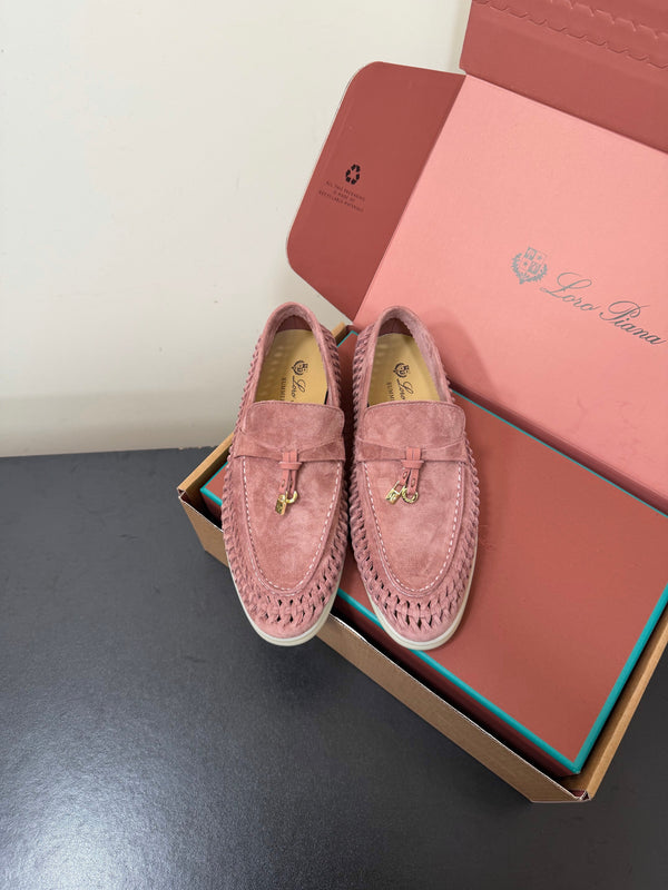 LP Summer Charms Walk Loafers Pink Suede 984719