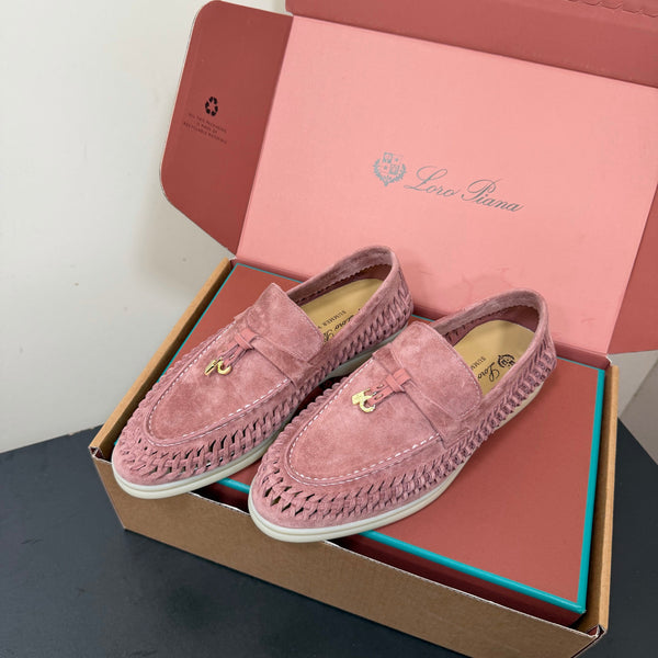 LP Summer Charms Walk Loafers Pink Suede 984719