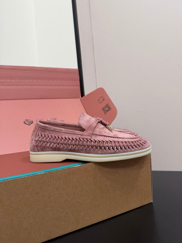 LP Summer Charms Walk Loafers Pink Suede 984719