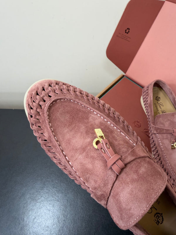 LP Summer Charms Walk Loafers Pink Suede 984719