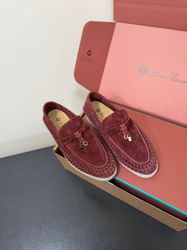 LP Summer Charms Walk Loafers Burgundy Suede 984720