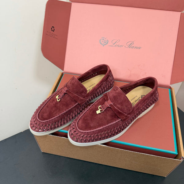 LP Summer Charms Walk Loafers Burgundy Suede 984720