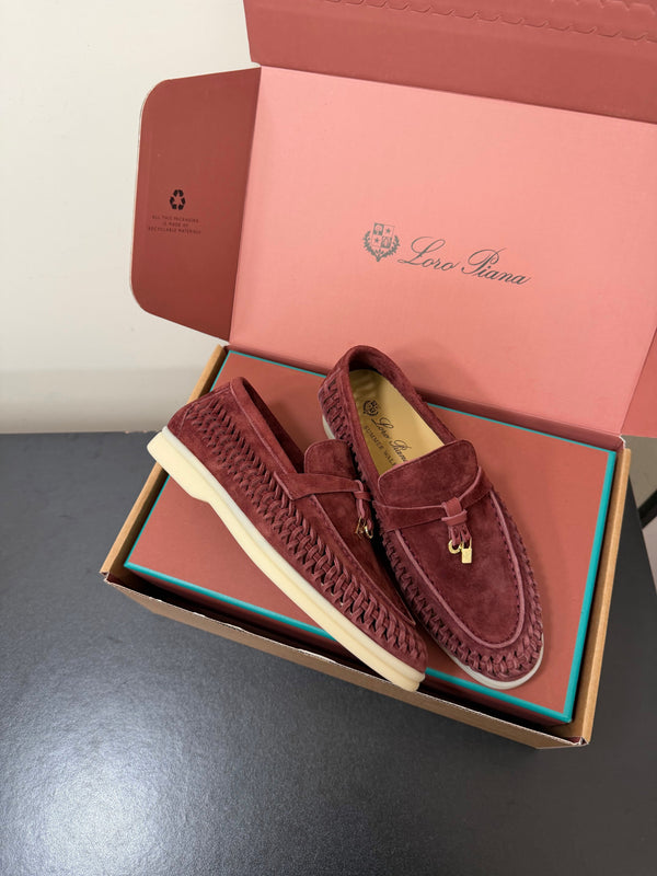 LP Summer Charms Walk Loafers Burgundy Suede 984720