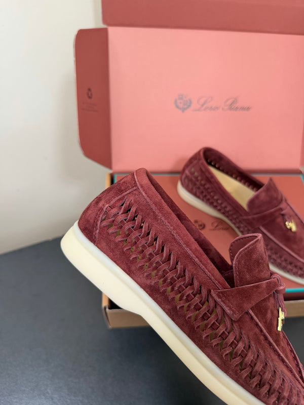 LP Summer Charms Walk Loafers Burgundy Suede 984720
