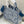 CD Book Tote With Strap Toile de Jouy Floral Garden Embroidery Blue Canvas 164670