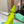 BLC Cagole Knee-High Boots 9.5cm Neon Green Leather 985499