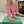 BLC Cagole Knee-High Boots 9.5cm Pink Leather 985498